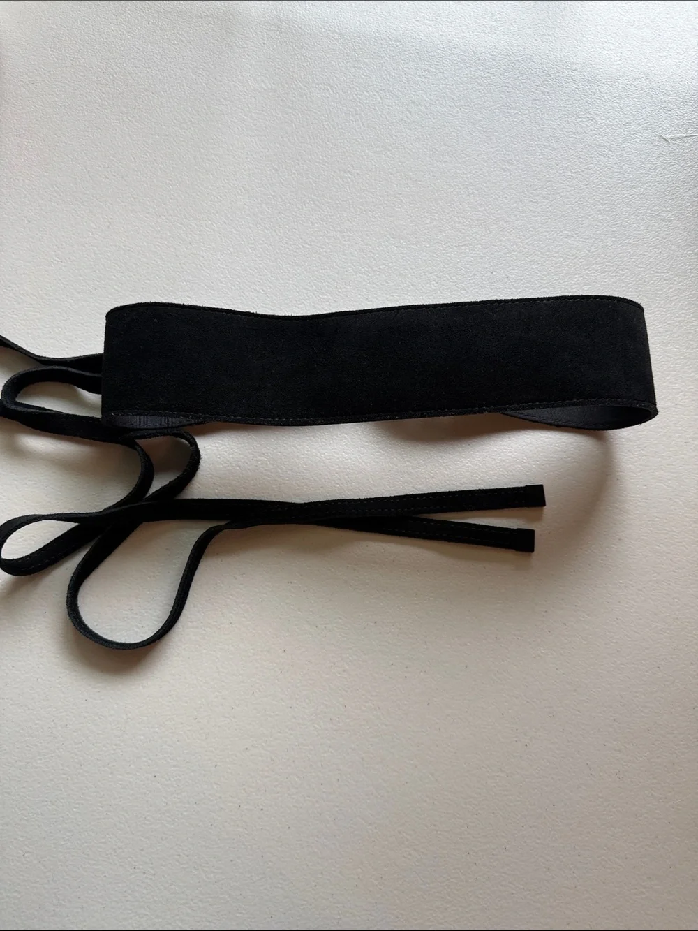 Belt White House black market Black Suede Wrap Obi Belt